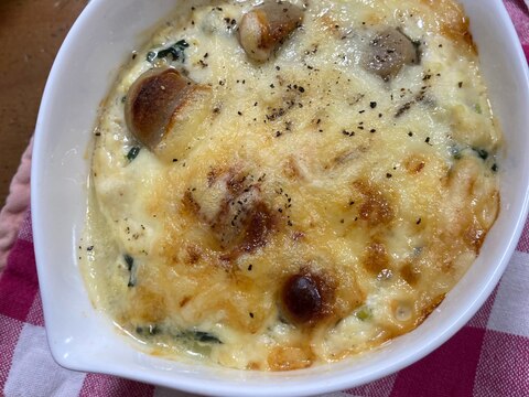 オーブントースターdeヘルシー豆腐グラタン♡